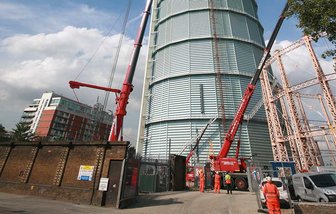 Manchester demolition contractors gasholder demolition