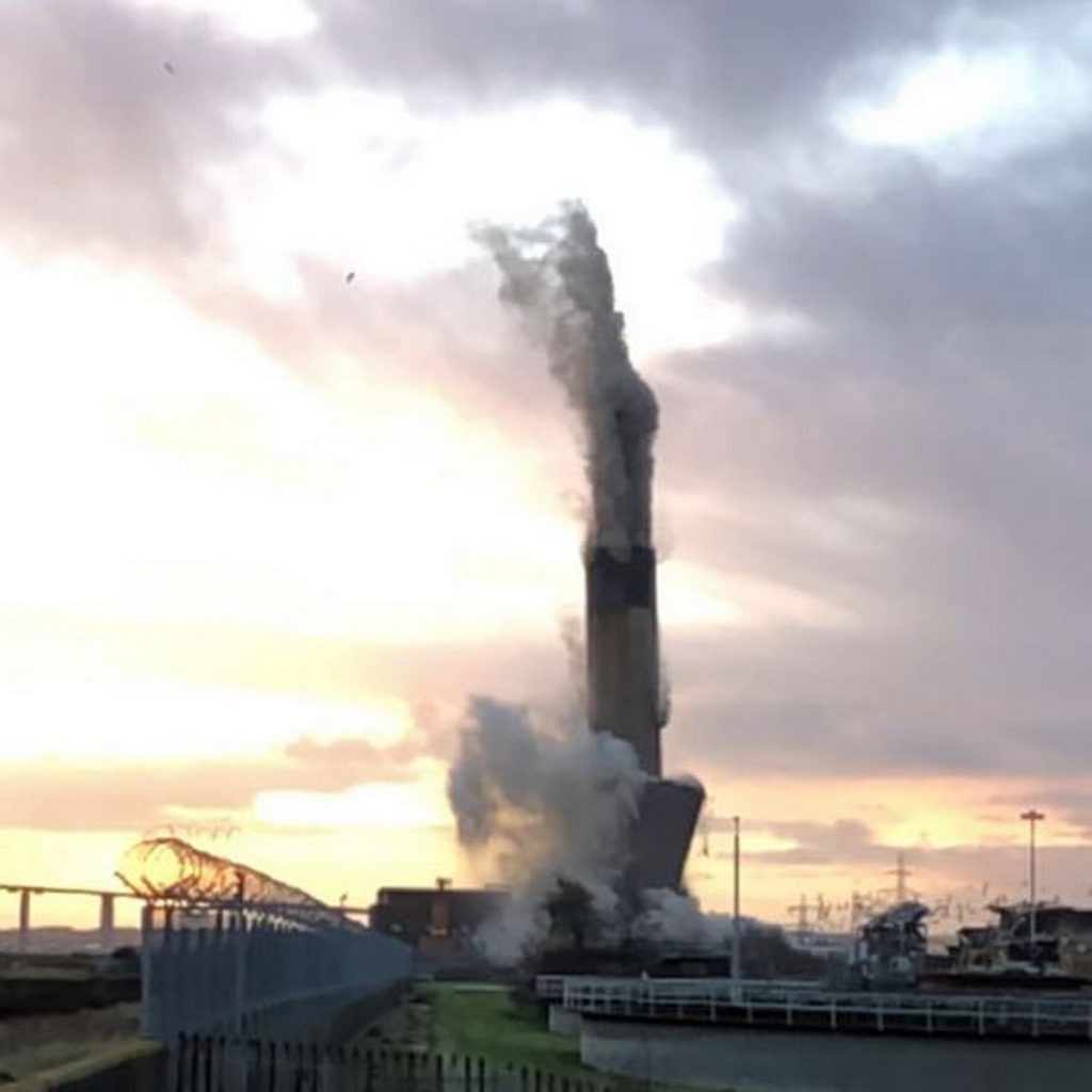 Manchester demolition chimney demolition